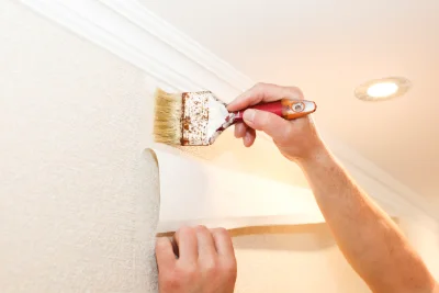 Pose de papier peint à Lamaronde — revêtements muraux et toiles de verre